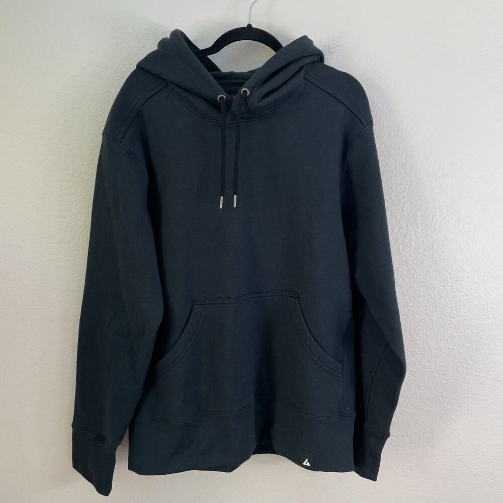 NEW American Giant Mens Large Washed Black‎ Hoodie Pullover Sweatshirt